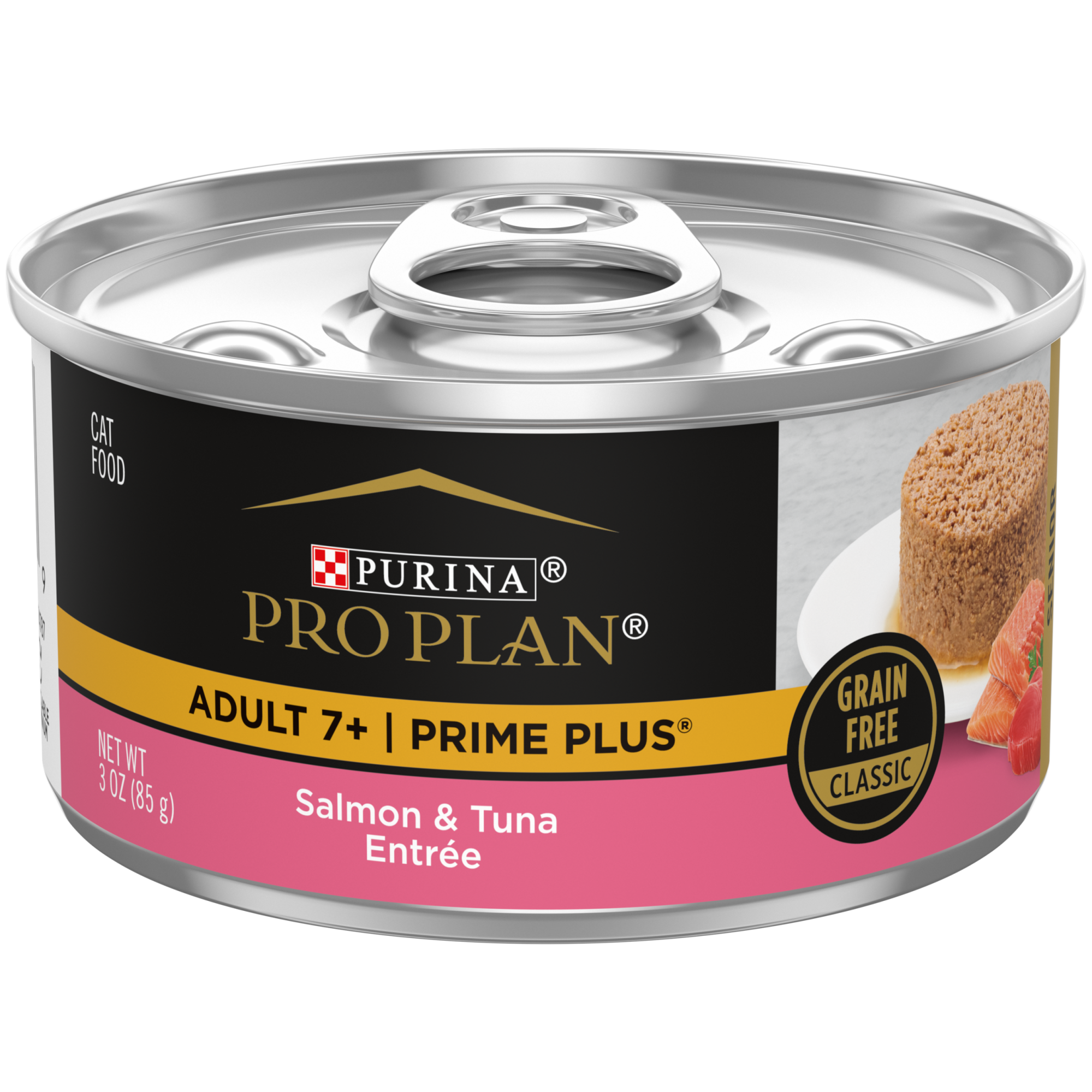 Prime Plus Adult 7+ Salmon & Tuna Wet Senior Cat Food